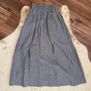 Not Perfect Linen Sion Gray Skirt, size XS